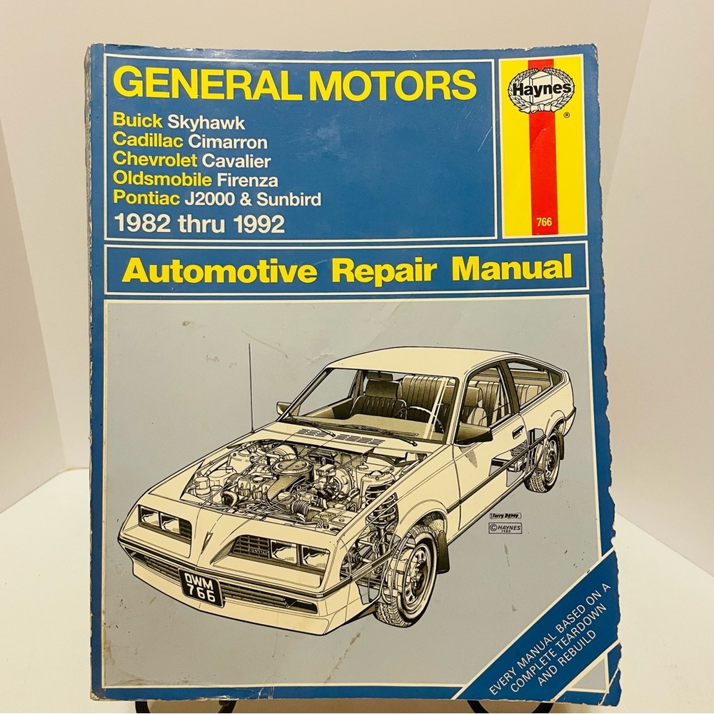 GM Haynes Repair Manual Buick Skyhawk Cimarron Firenza Cavalier Sunbird 82-92